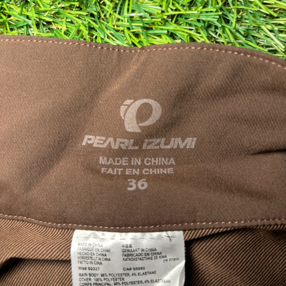 Pearl Izumi Mens Brown Mountain Biking Shorts Size 36 Adjustable Waist MTB Trail - Picture 8 of 10